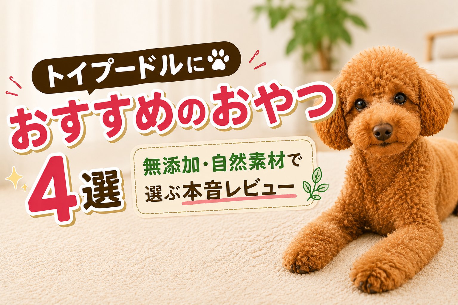 トイプードルにおすすめのおやつ4選