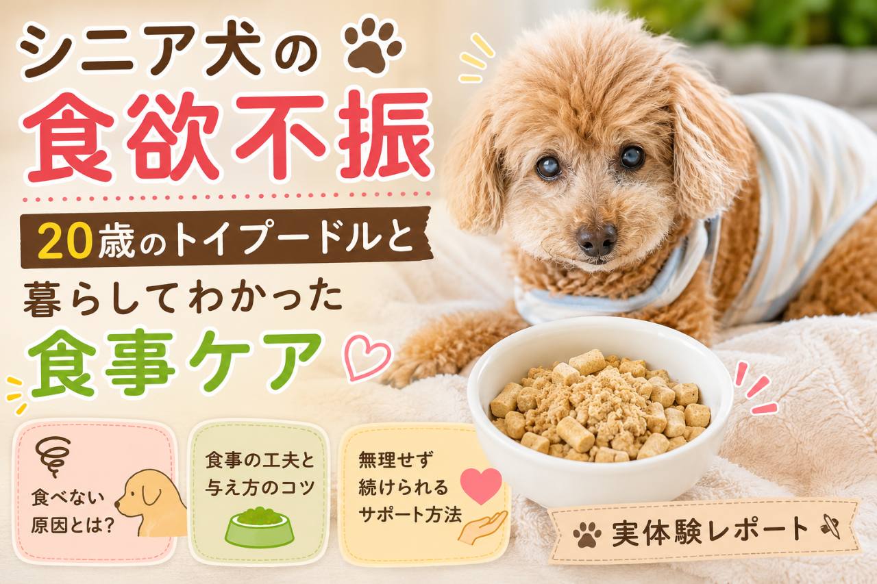シニア犬の食欲不振と食事ケア